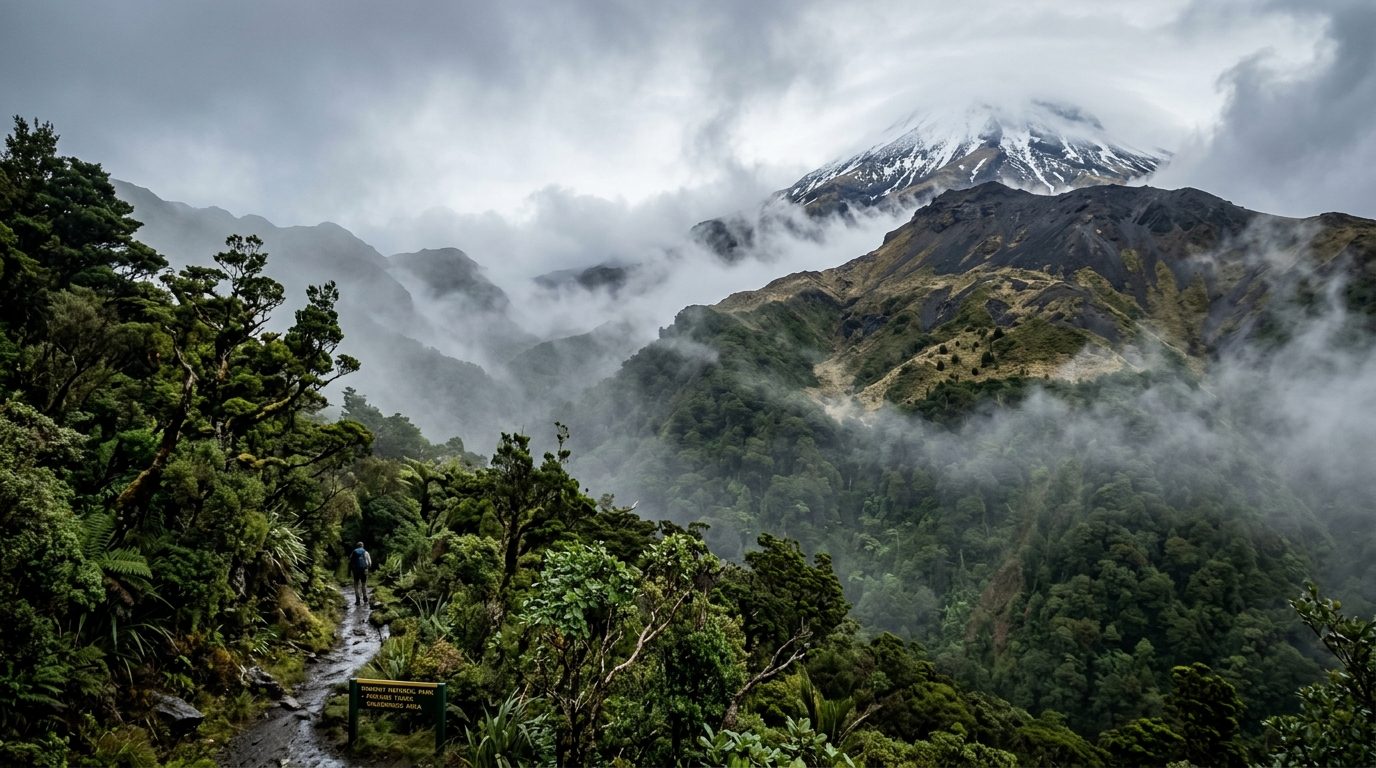 Mount Taranaki rainforest and alpine